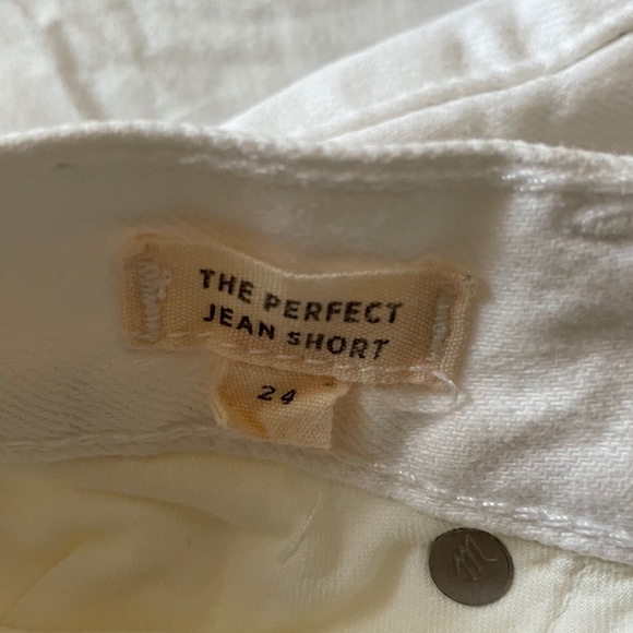 Madewell White Perfect Jean Shorts - Picture 4 of 4